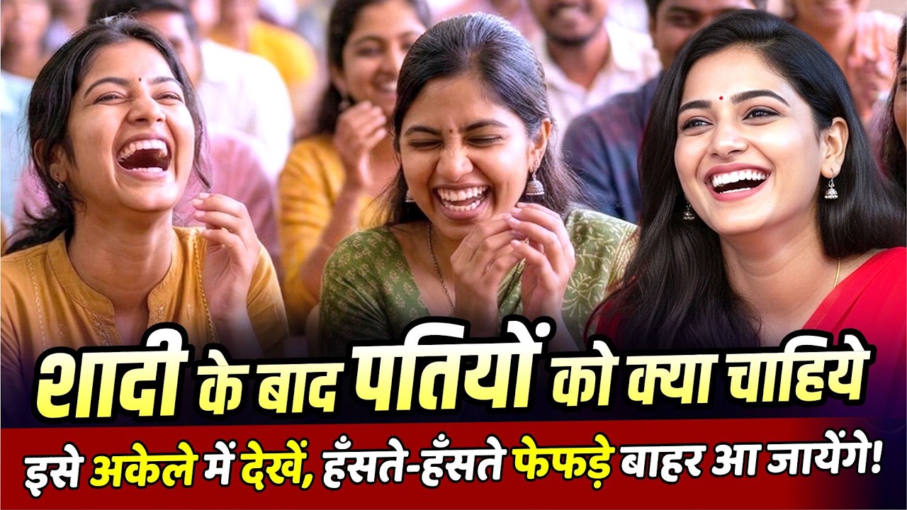 शादी के बाद पतियों को क्या चाहिये इसे अकेले में देखें, हँसते-हँसते फेफड़े बाहर आ जायेंगे!