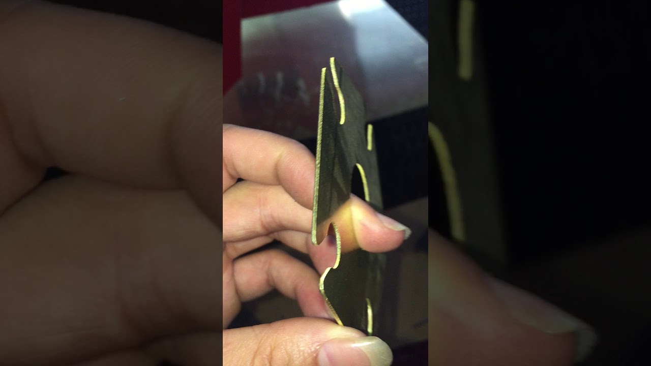 1KW laser cut on 1mm Copper