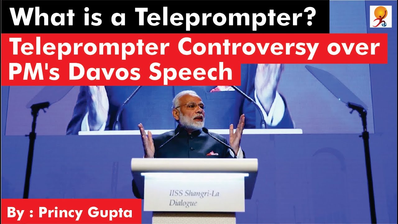 What is Teleprompter? | PM Modi Davos Speech