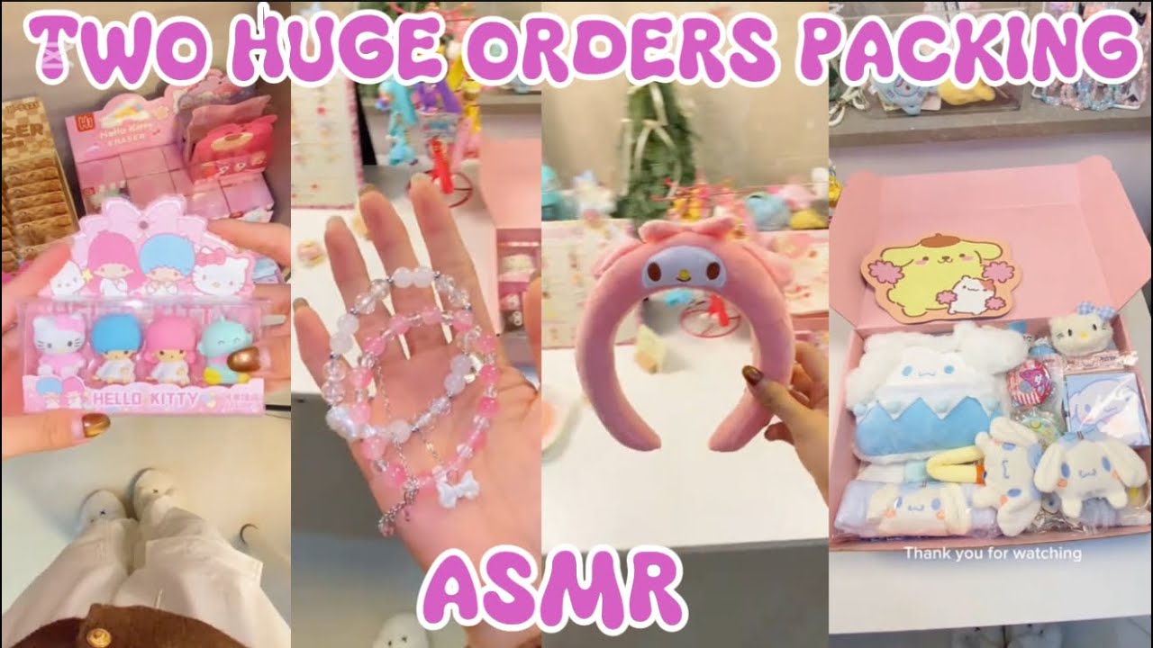 TWO HUGE ORDERS PACKING 😻💗(ASMR)||SMALL BUSINESS 