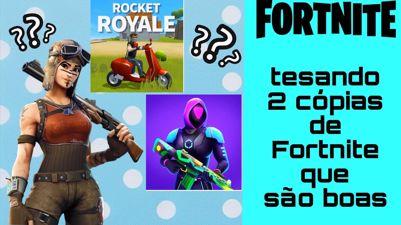 Testando duas cópias de Fortnite que são boas 