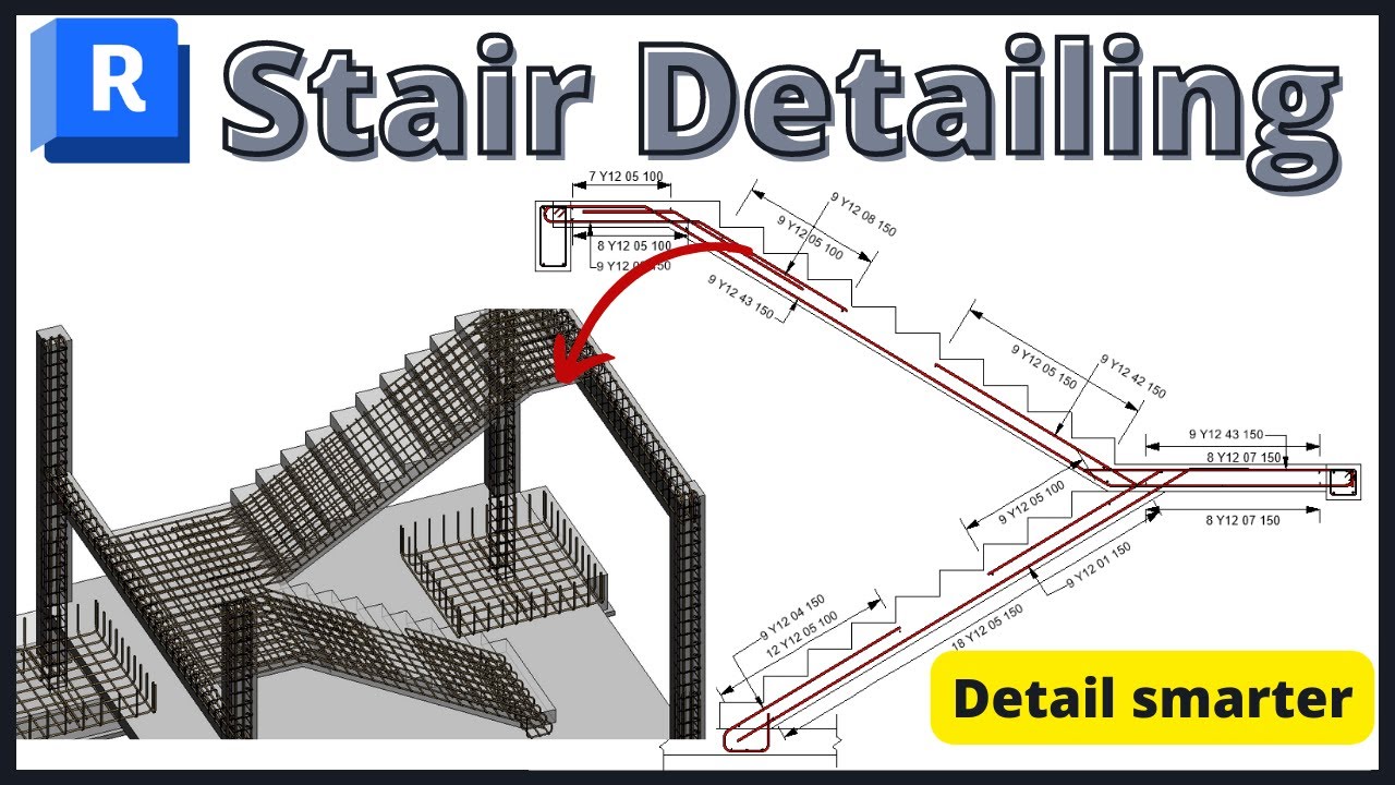 Структура Revit || Армирование лестницы|| Аннотации и детализация арматуры
