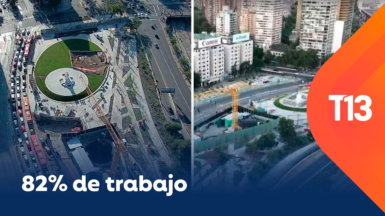 82% de trabajo: así están quedando las remodelaciones en plaza Baquedano