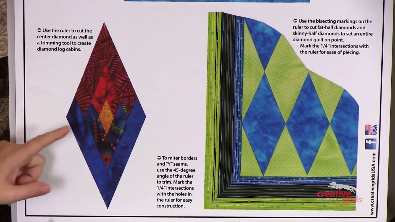 Creative Grids® - CGREU2 - Diamond Dimensions