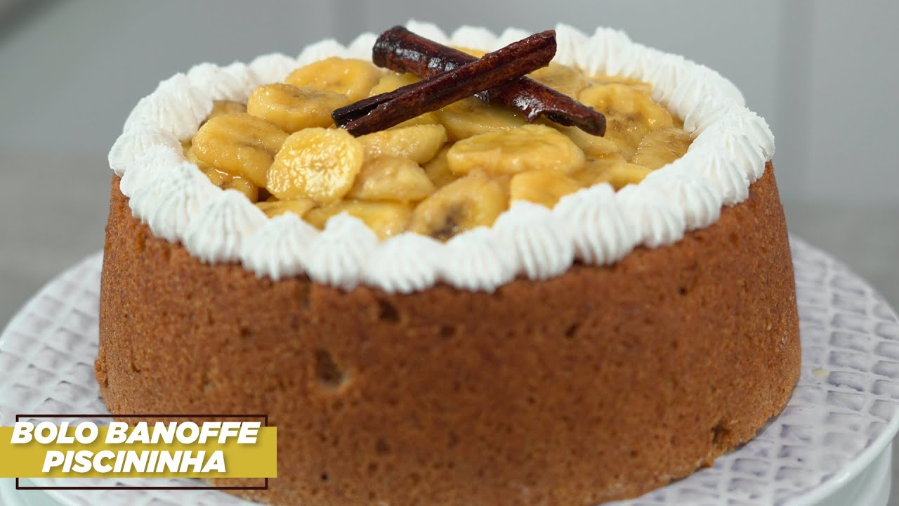 BOLO BANOFFE PISCININHA - BANANA COM DOCE DE LEITE/ Chef Léo Oliveira