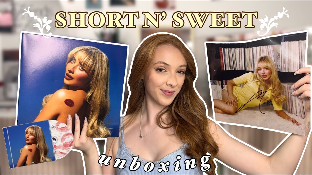 Распаковка винила и CD с записью Сабрины Карпентер «SHORT N’ SWEET» *С ПОДПИСЬЮ*! 💋