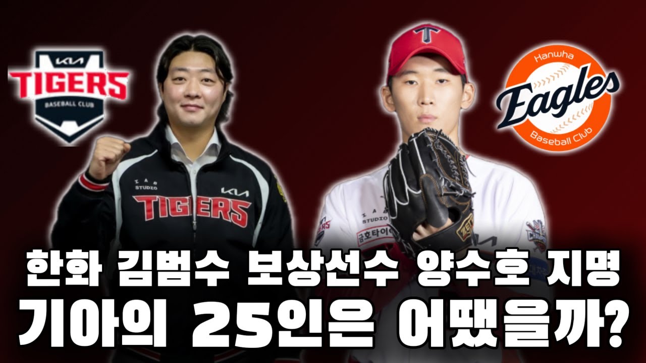 결국 양수호였다 김범수 FA 보상선수 지명(오피셜)