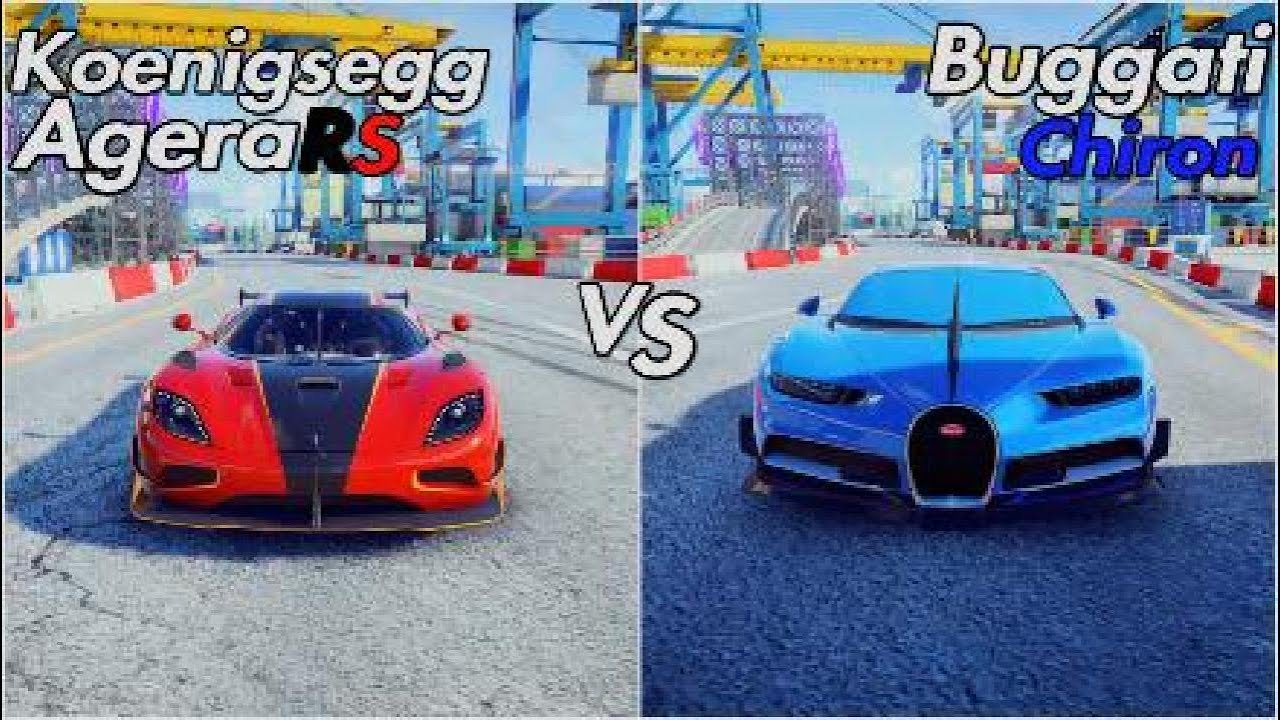 Agera rs vs Buggati Chiron
