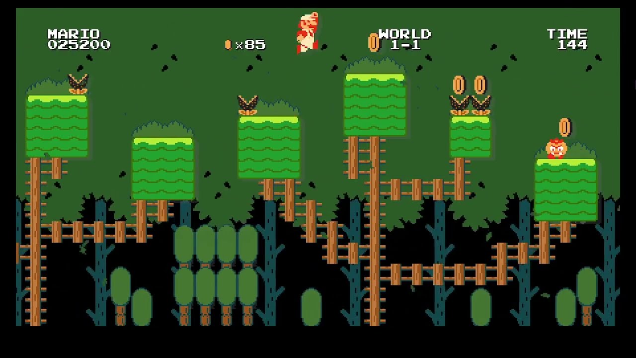 1 - 3 : Poison Forest - Super Mario Bros. Remastered Level