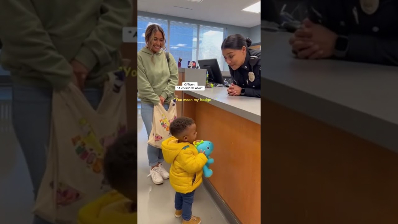 &ldquo;The Cutest Police Report Ever 👮&zwj;♀️😂&rdquo; #ToddlerLogic#CutestCaseEver#TinyConfession#PoliceStationFun
