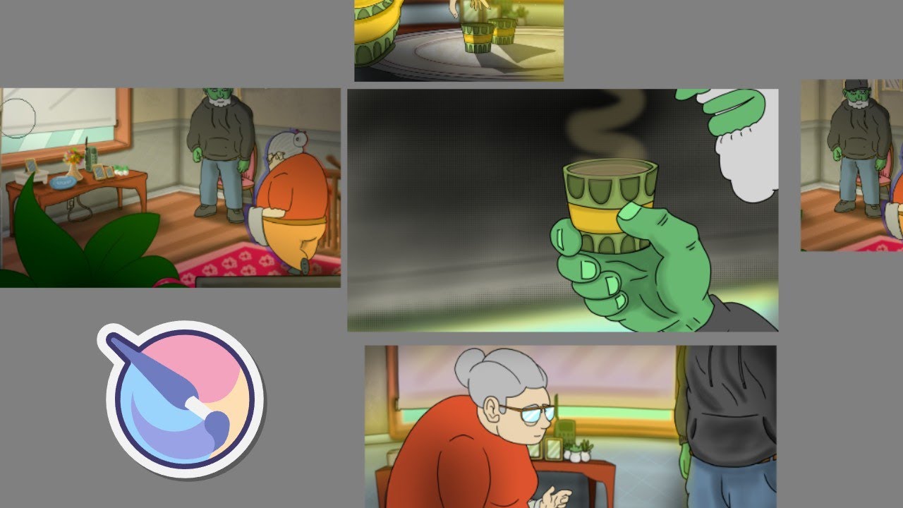 ANIMATING IN KRITA (ANOTHER SCENE COMPLETED)