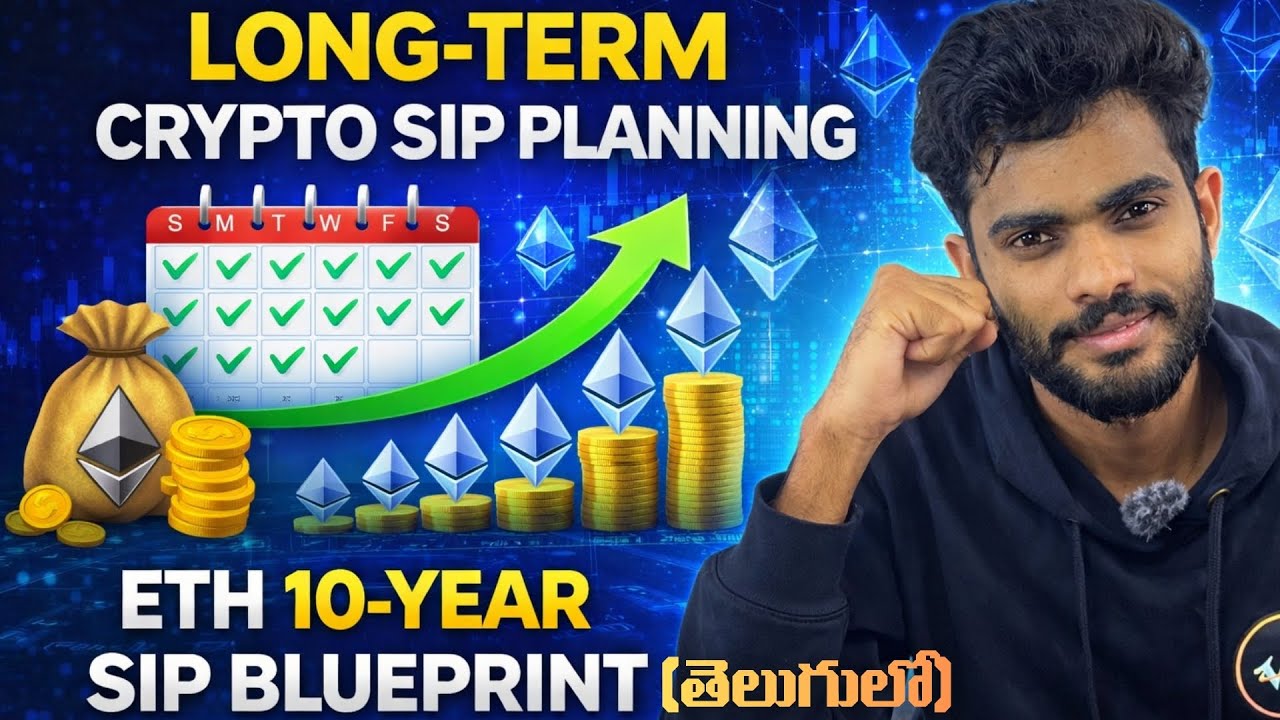 ETH 10-Year SIP Blueprint Explained In Telugu | Long-Term Crypto SIP Planning | Web3Circle 2.O