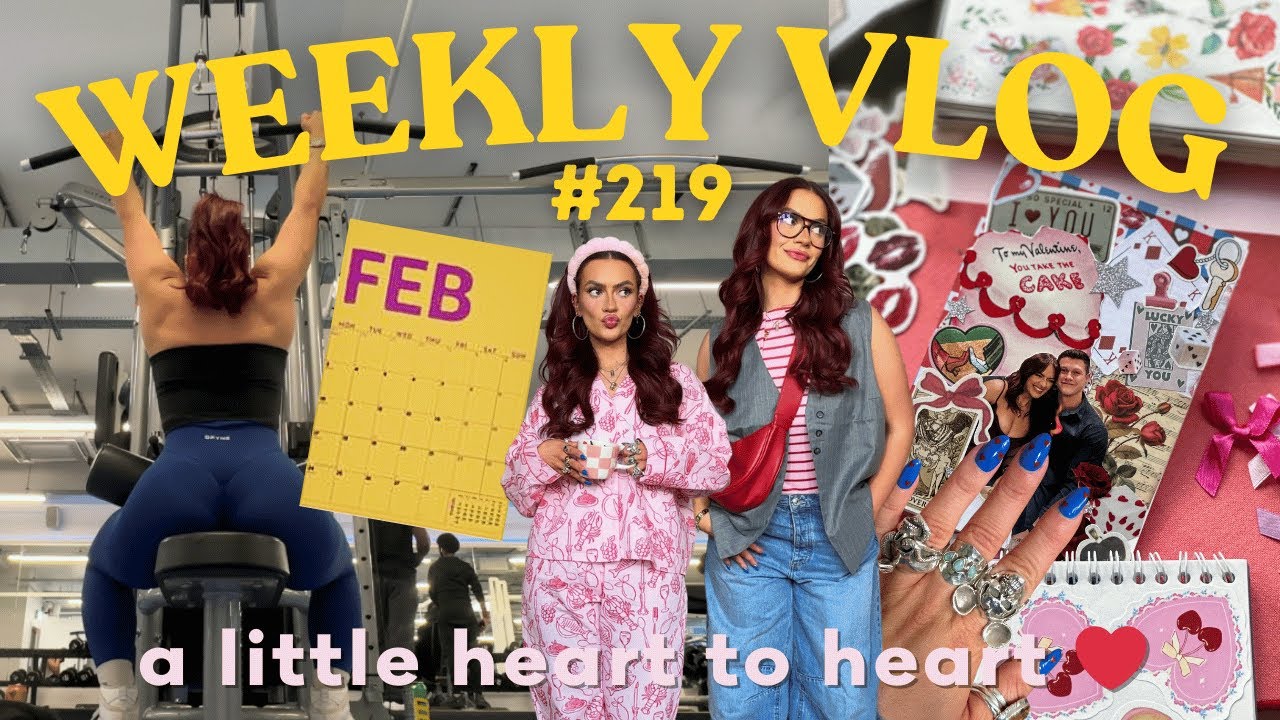 SPEND THE WEEK WITH ME 🥰 a heart to heart ❤️ crafting, haircare and valentines day! WEEKLY VLOG 219