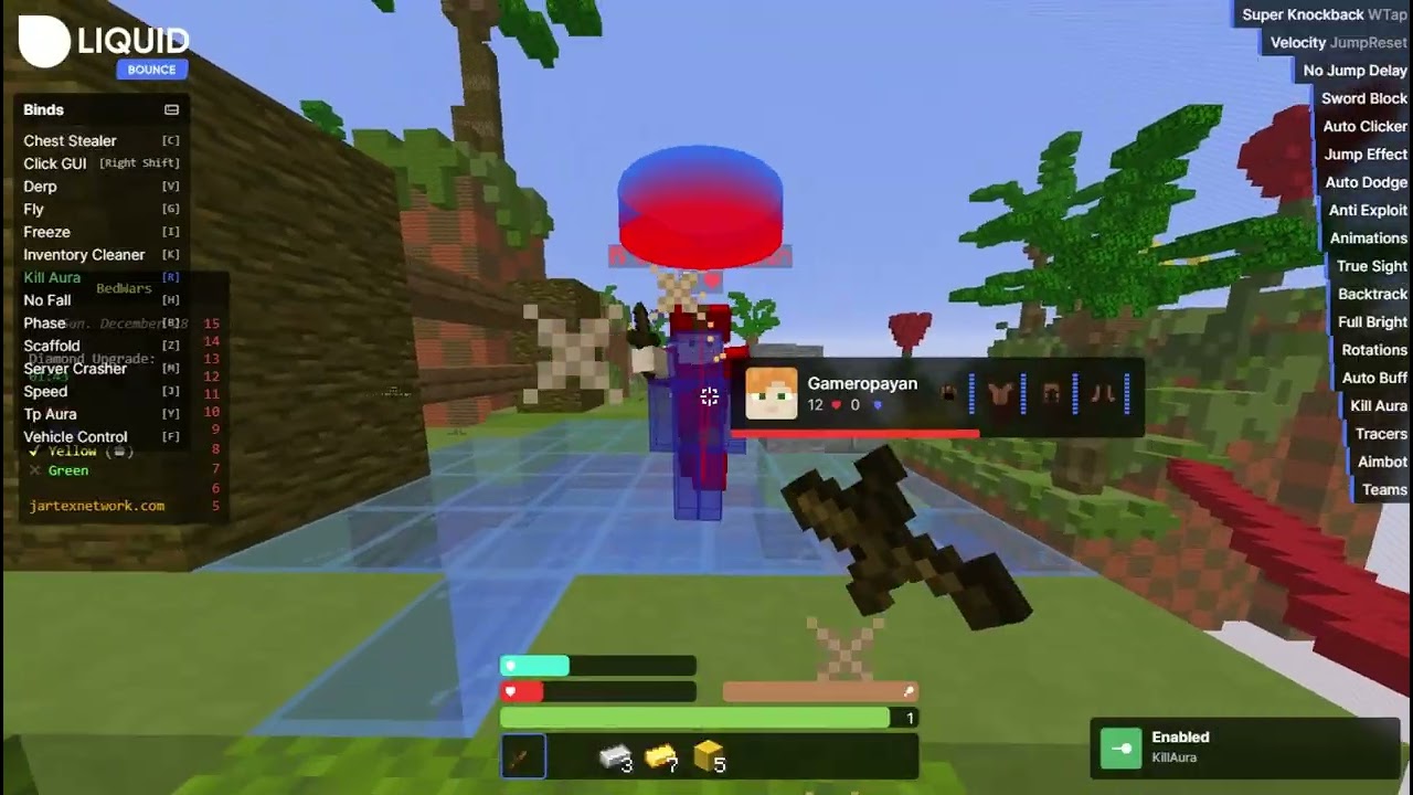 Top servers for liquidbounce to hack on....