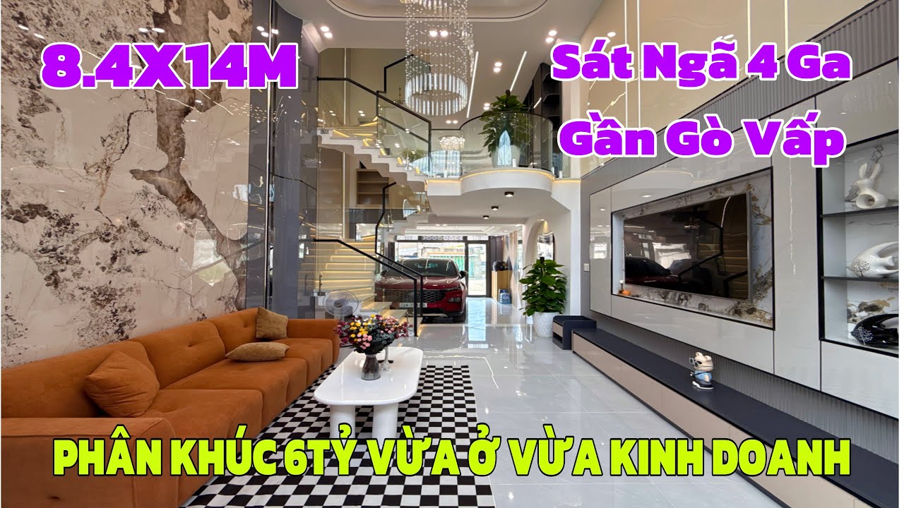 Đẹp muốn xỉu luôn ! Với cặp nhà 8.4 x 14m 4 lầu Mặt Tiền Kinh Doanh phân khúc 6 tỷ ở quận 12 HCM