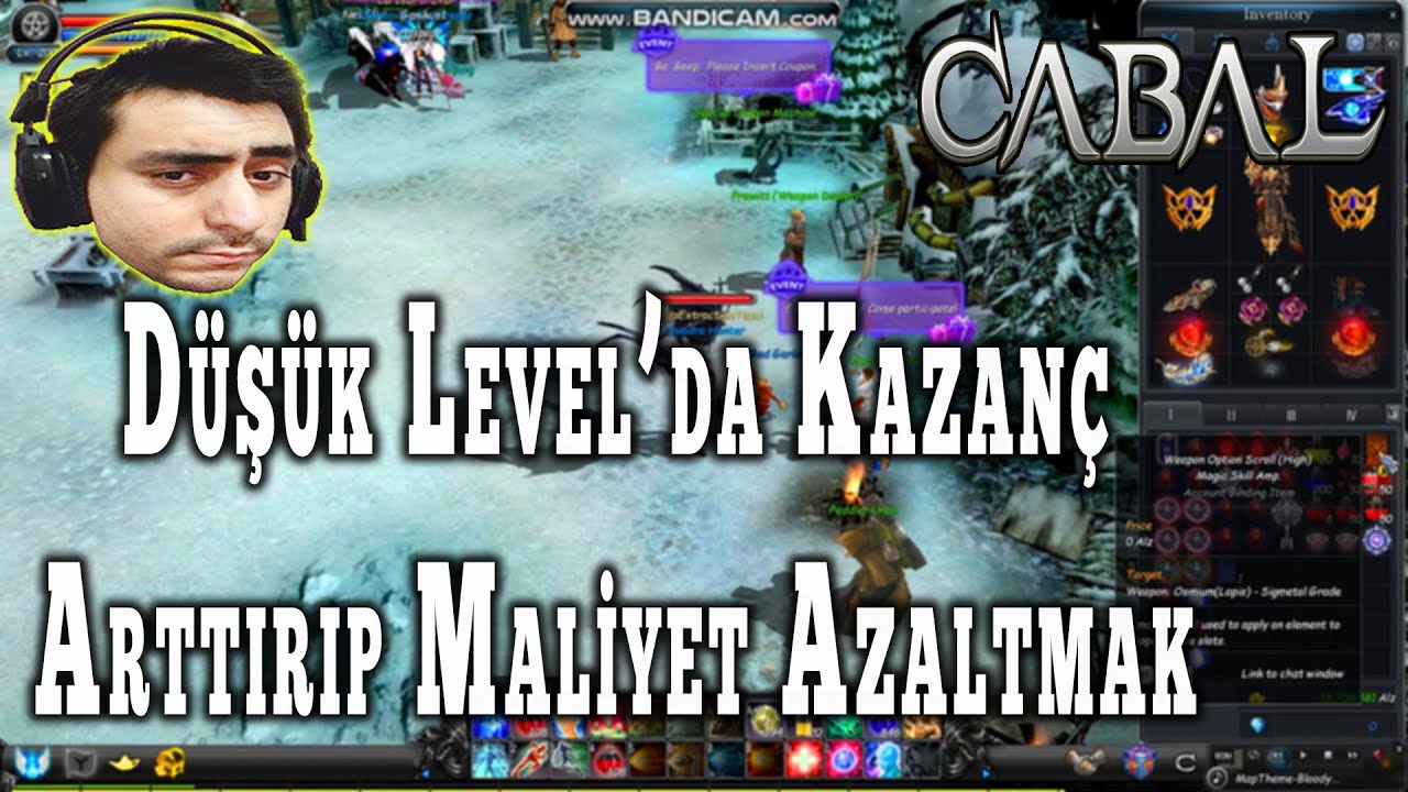 Cabal'da Düşük Level Para Kazanma Ve Maliyeti Düşürme Yolları | Cabal Online BÖLÜM 149