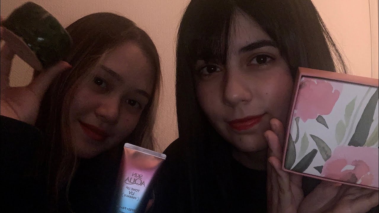 ASMR 日本語 友達がasmrをやってみた (囁き、タッピング) My friend tries ASMR for the first time in Japanese