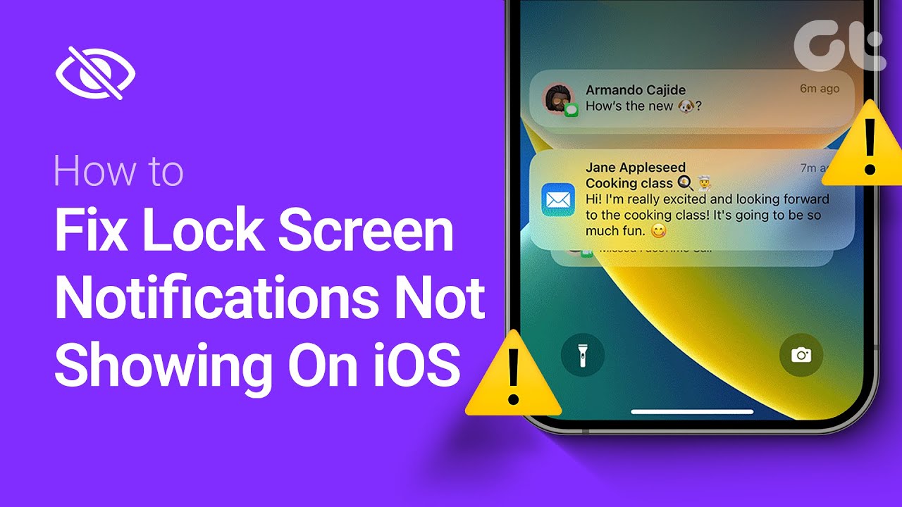 How to Fix Lock Screen Notifications Not Showing On iOS