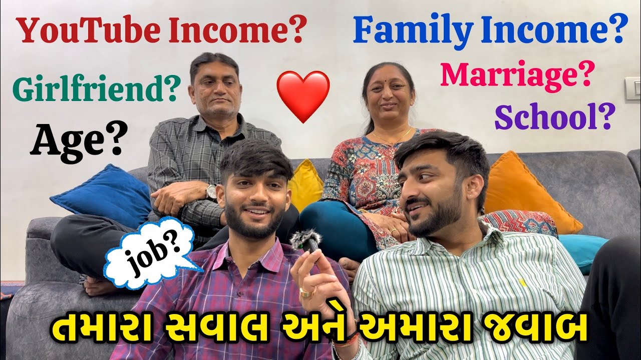 અમારી YouTube income અને Family income કેટલી છે?🤔 | Deep Padmani Family Q&A Podcast !