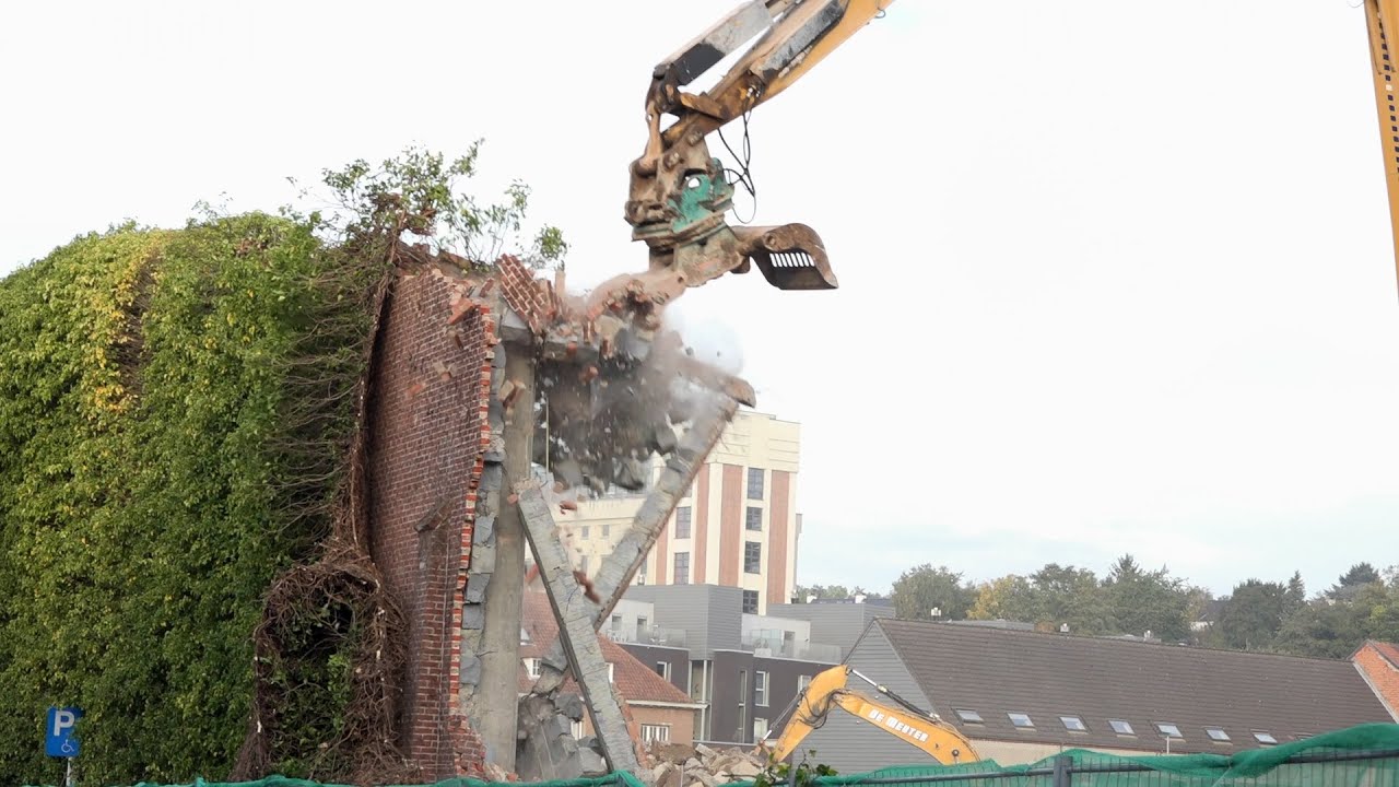 Leuven muur Klein Begijnhof wordt gesloopt