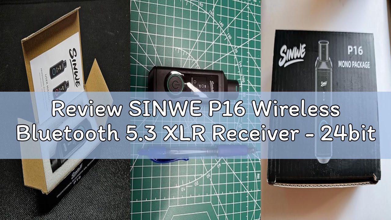 Review SINWE P16 Wireless Bluetooth 5.3 XLR Receiver - 24bit/48kHz 160ft Range & 15H Battery,Bluetoo