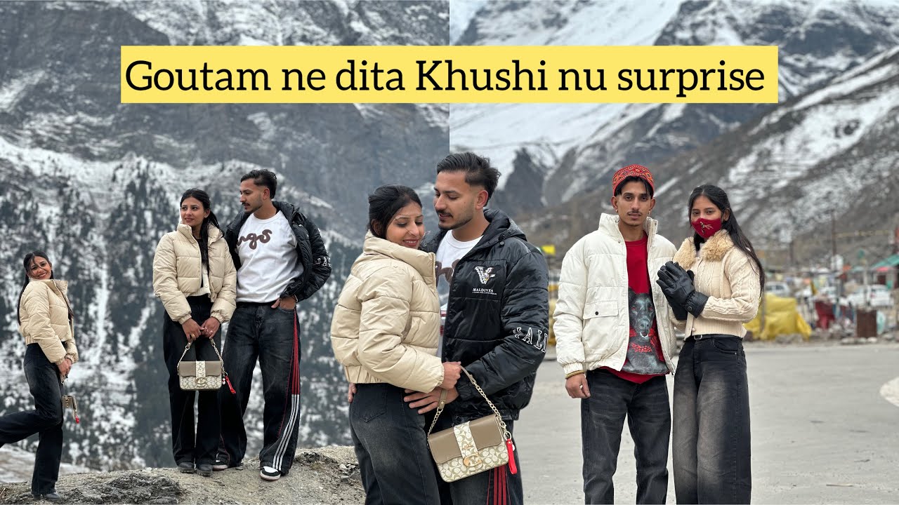 Sissu manali ❤️ ch kiti anniversary 🥰🥳  enjoy heavy snow ❄️🥶 @mr_mrs_sharma659 