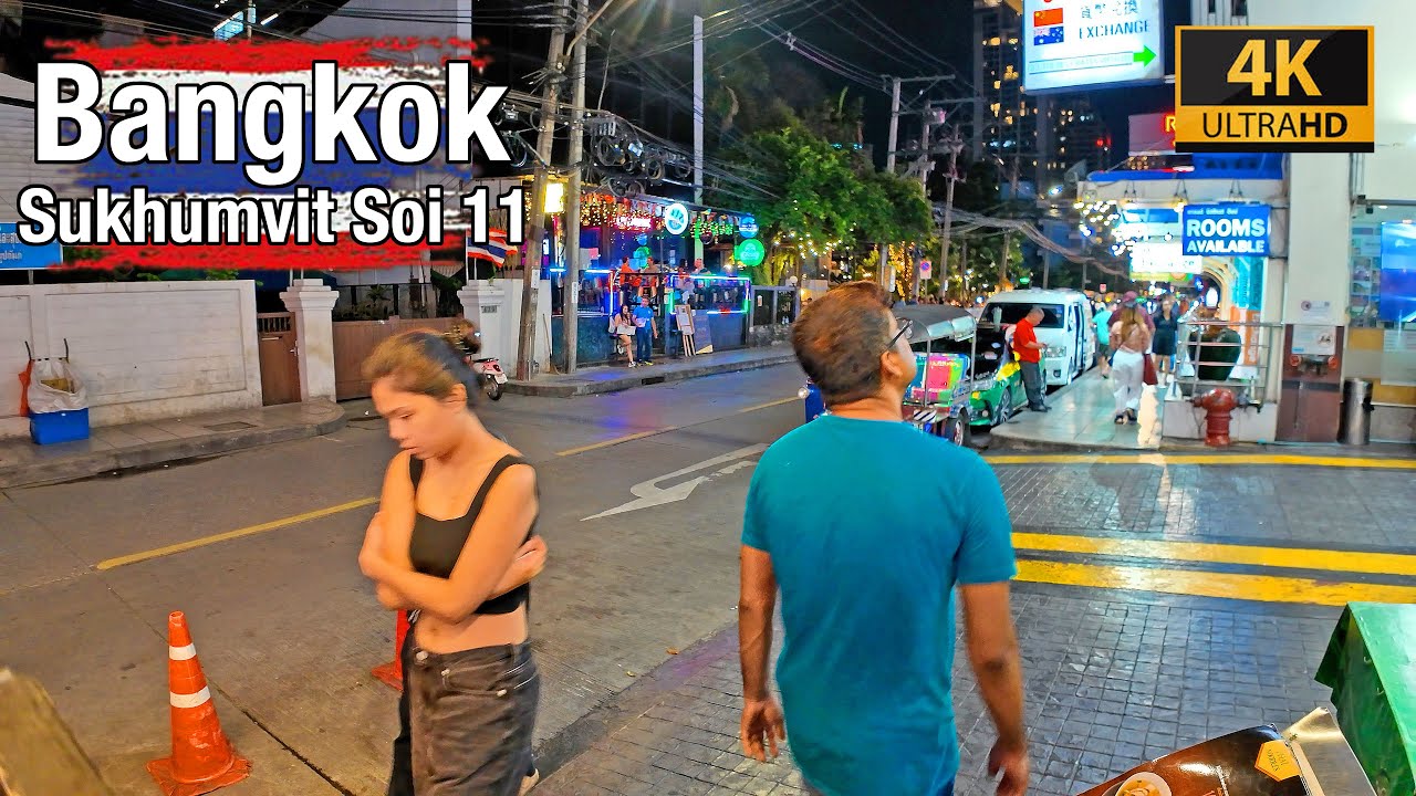 [4K] Bangkok Sukhumvit Soi 11 🇹🇭 Walking in Bangkok (ASMR City Sounds) Walking Tour