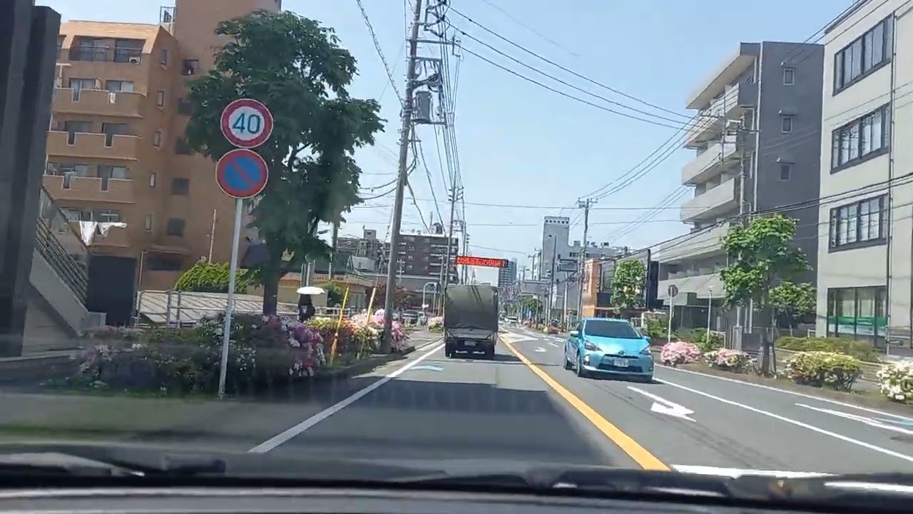 『Drive　船橋』JR総武線・東船橋駅からJR総武線・船橋駅　Higashifunabashi　Funabashi　２０２２・４・２５　Mon　Chiba　Japan