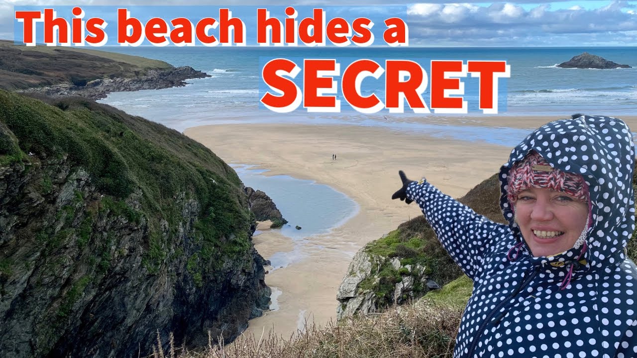 CRANTOCK - Popular BEACH in Cornwall REVEALS an amazing SECRET at low tide