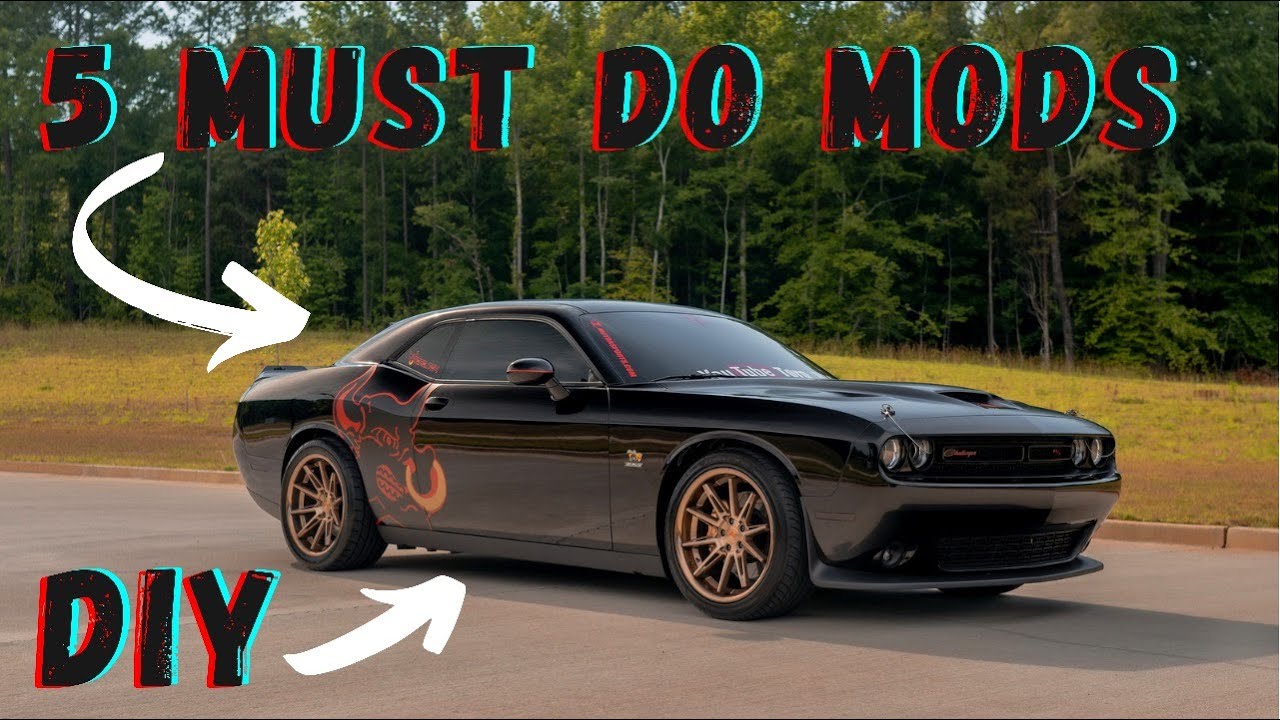 FIRST 5 Modifications You MUST DO To Your DODGE CHALLENGER SCATPACK |Easy Mods For Your Scatpack!|