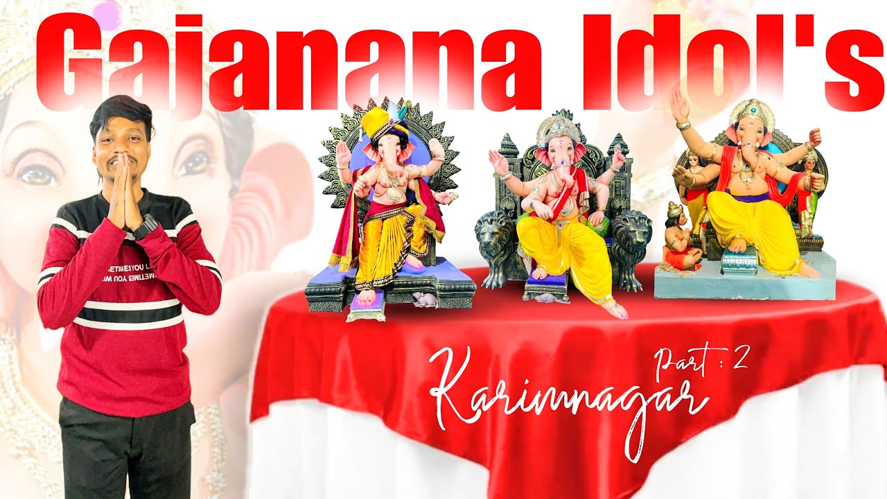 Gajanana Idols Karimnagar Part-2 | PkvlogsTelugu20 | #ganeshidols #karimnagarganeshidols
