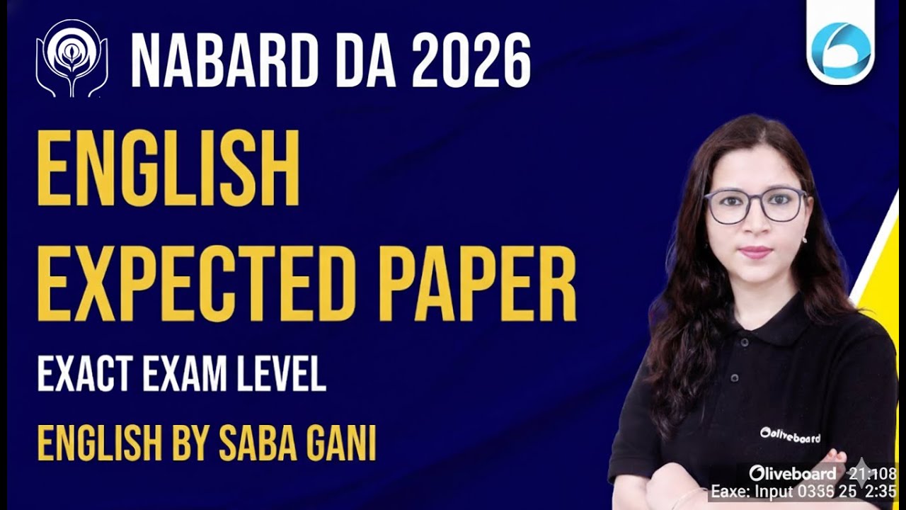 NABARD DA English Expected Paper 2026 | Important Questions & Exam Level | SBI CBO English