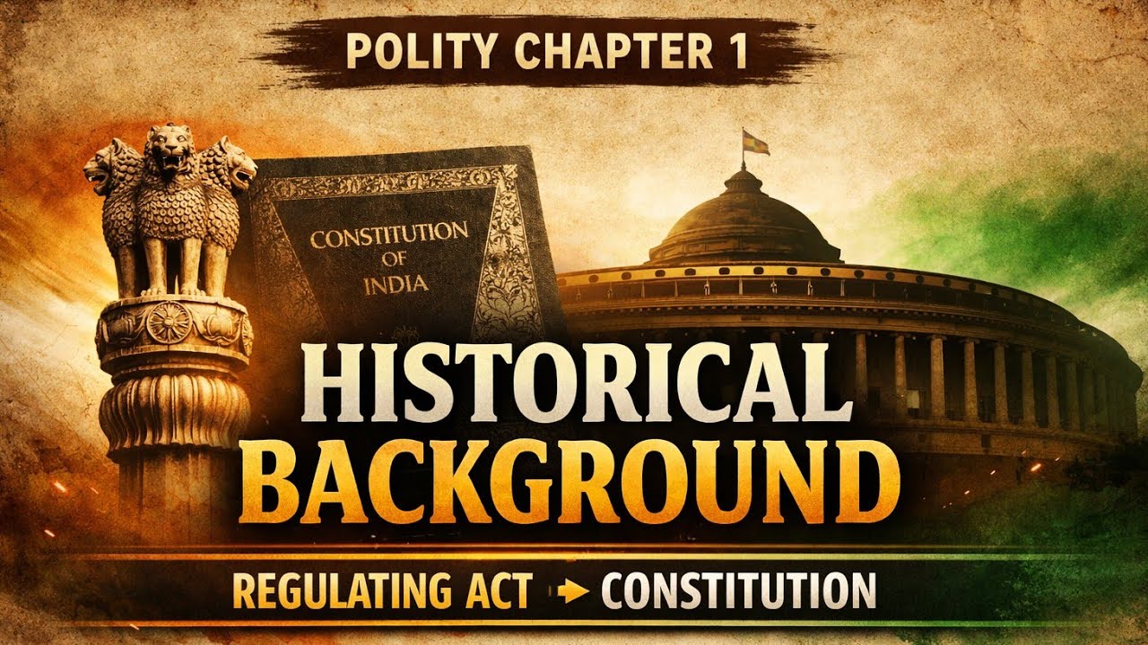 Polity Chapter 1: Historical Background 🔥 | Regulating Act to Constitution | UPSC 2026 | Dishant IAS