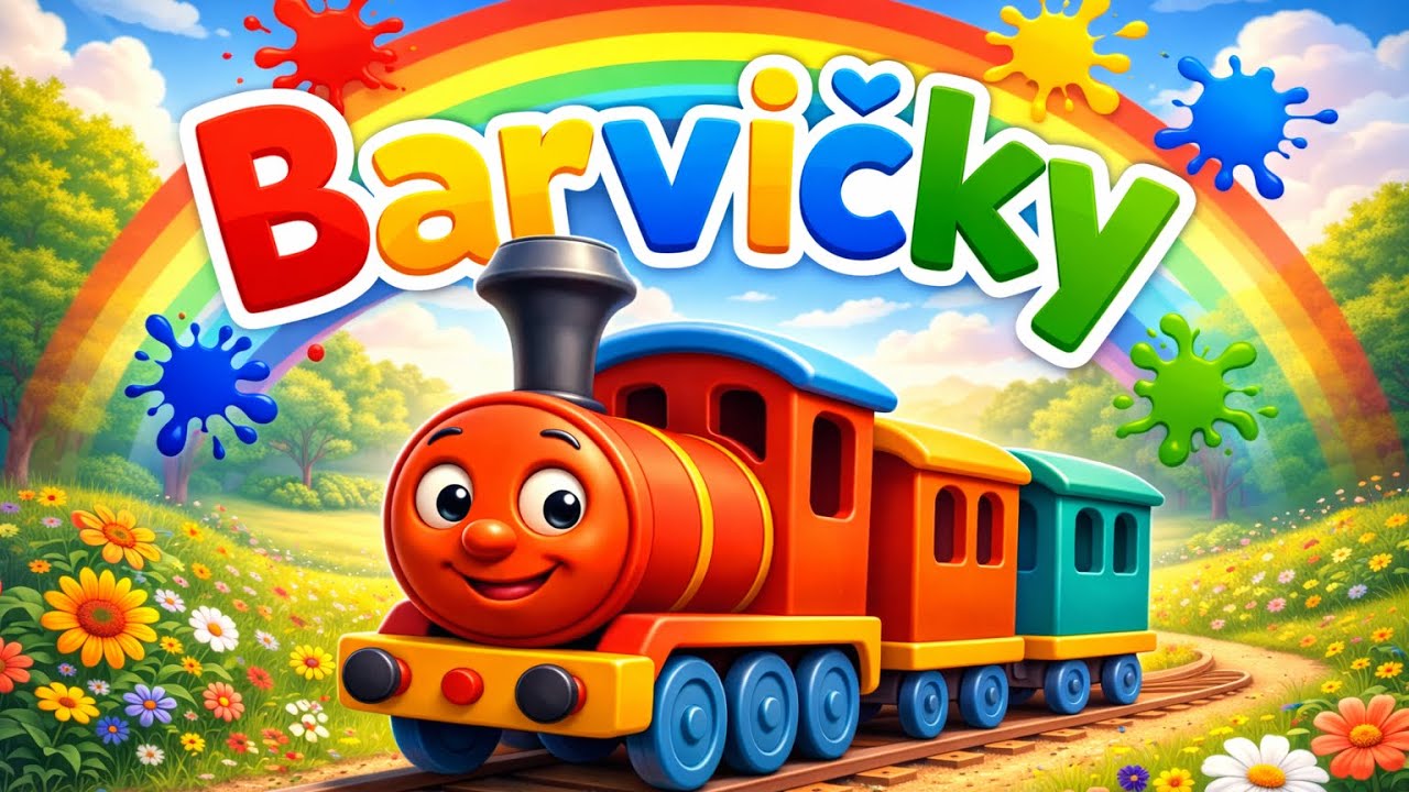 Uč&iacute;me se barvy s vl&aacute;čkem 🚂 Edukačn&iacute; p&iacute;snička pro děti
