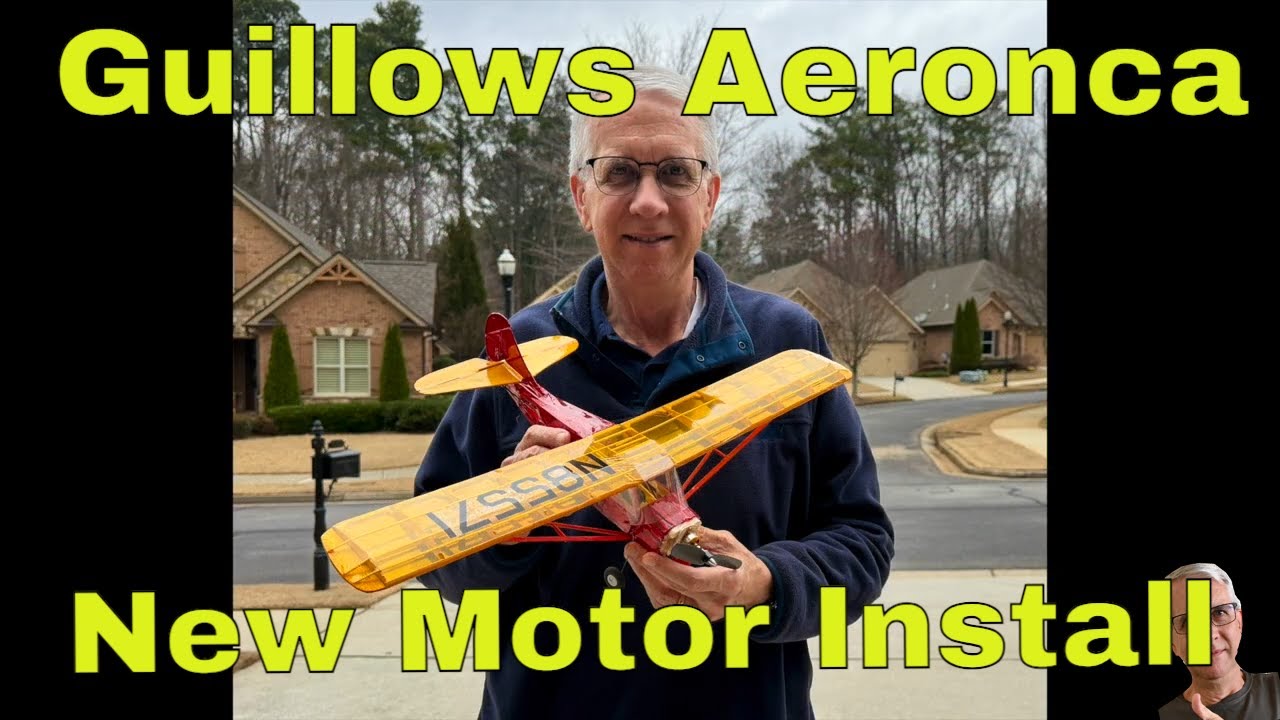 Установка нового двигателя Guillows Aeronca