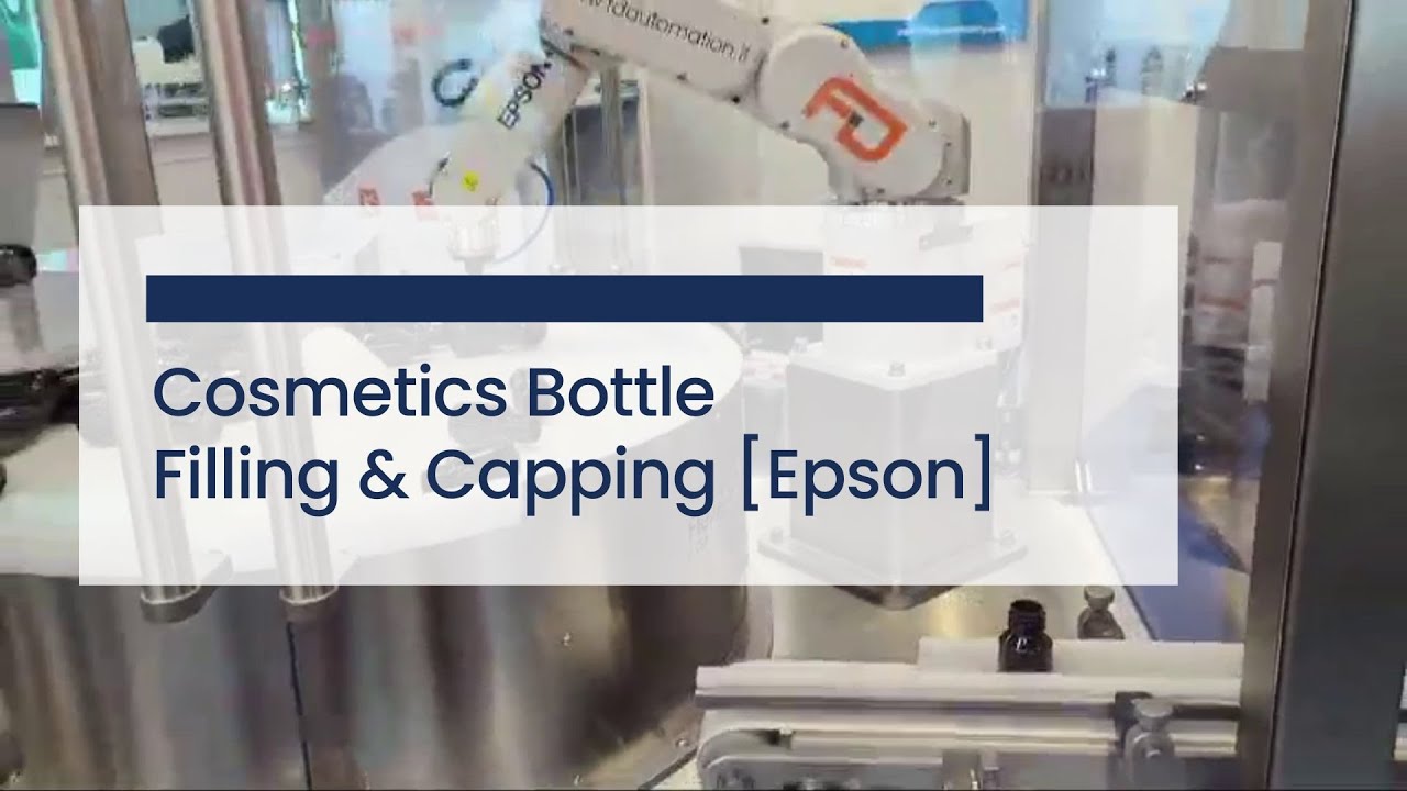 FlexiBowl&reg; 650 | Cosmetics Bottle Filling & Capping [Epson]