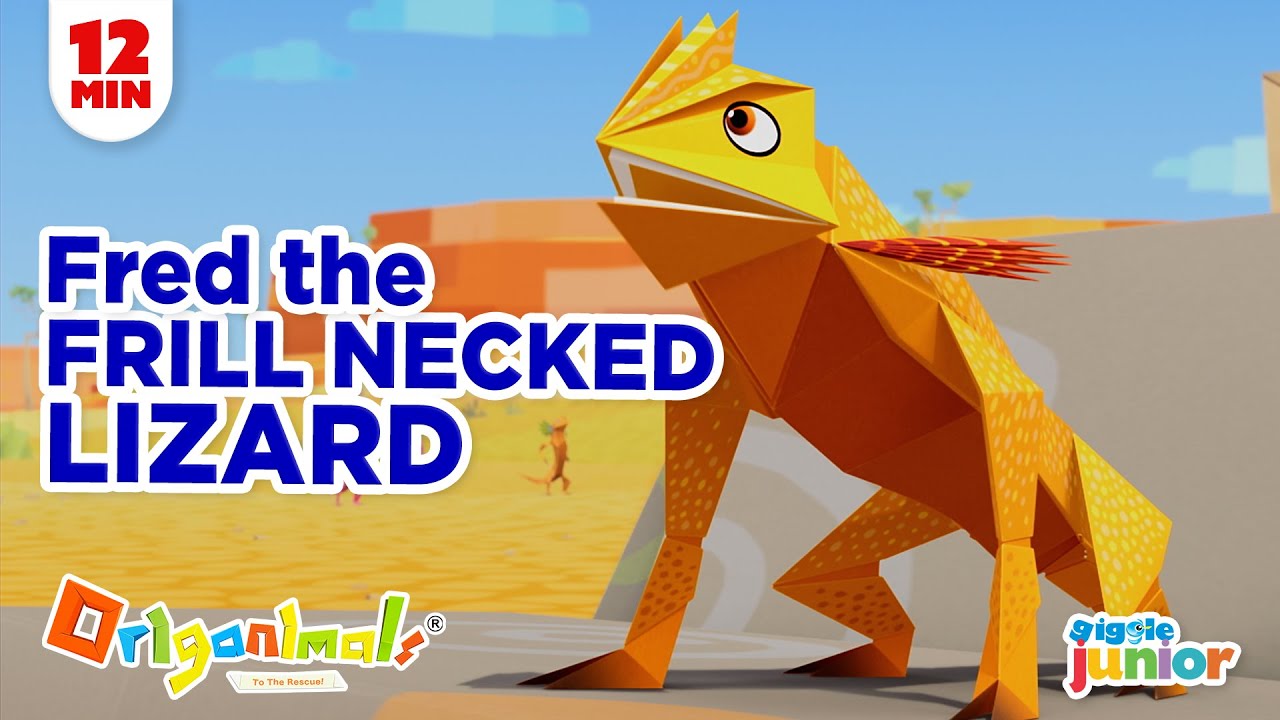 Episode 3. FUN CARTOON FOR KIDS - SILLY, FRILLY, FRED the Frill-Necked LIZARD