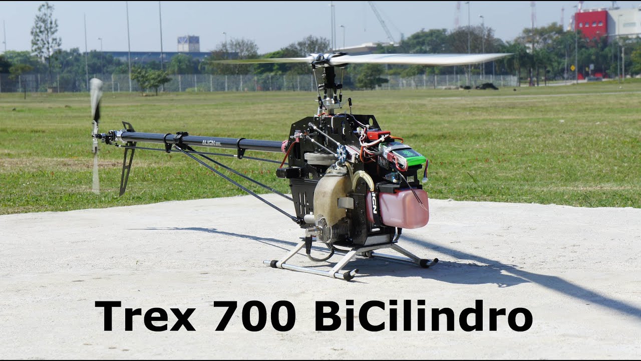 Teste Align Trex700 Gasser Bi Cilíndrico - Trex 700 Bi Cylinder