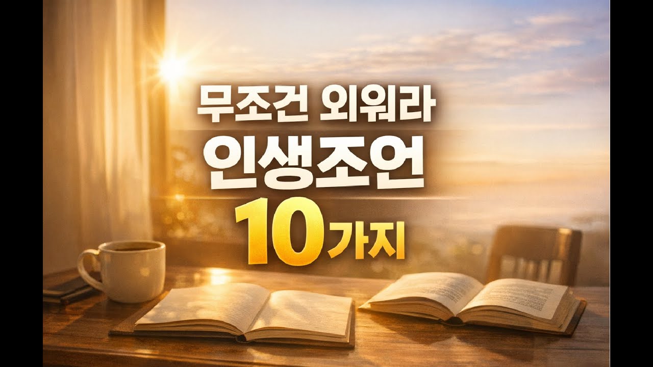 마음이 편해지는인생 문장 10개