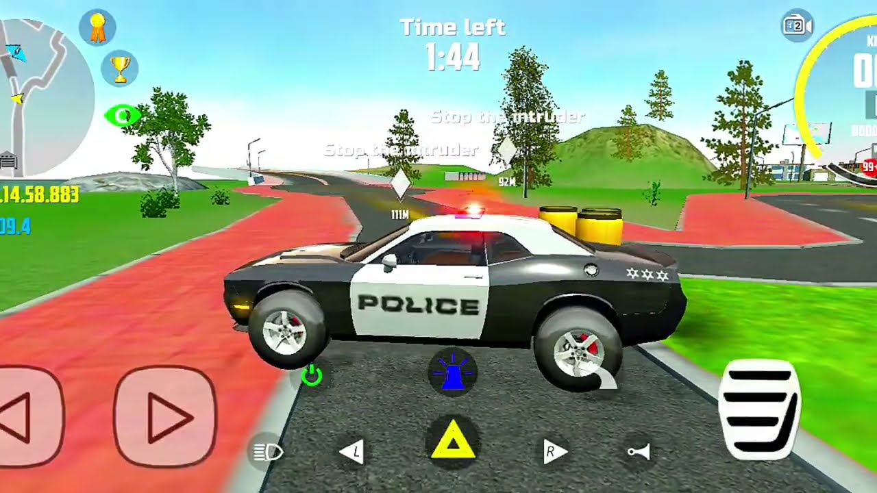 Police car l carsimulator2 l cargames l buggati l chase l 