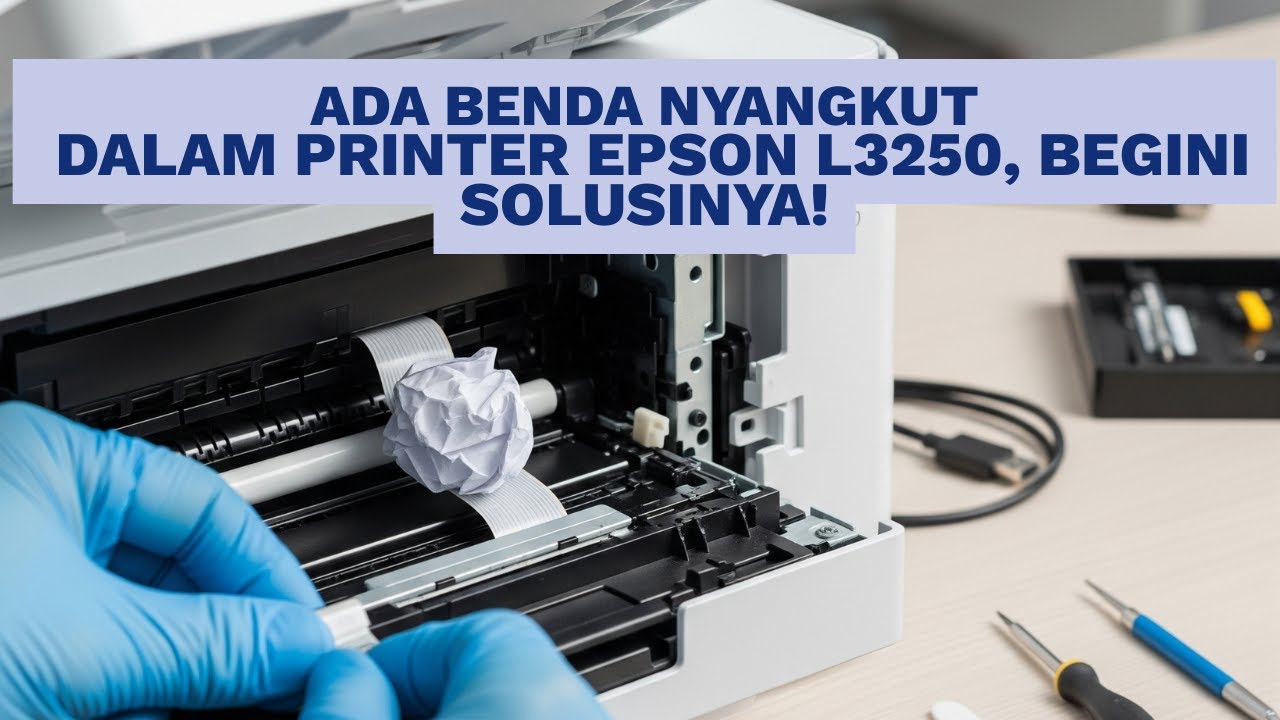 Cara bongkar dan mengatasi benda yang nyangkut didalam printer epson L3250