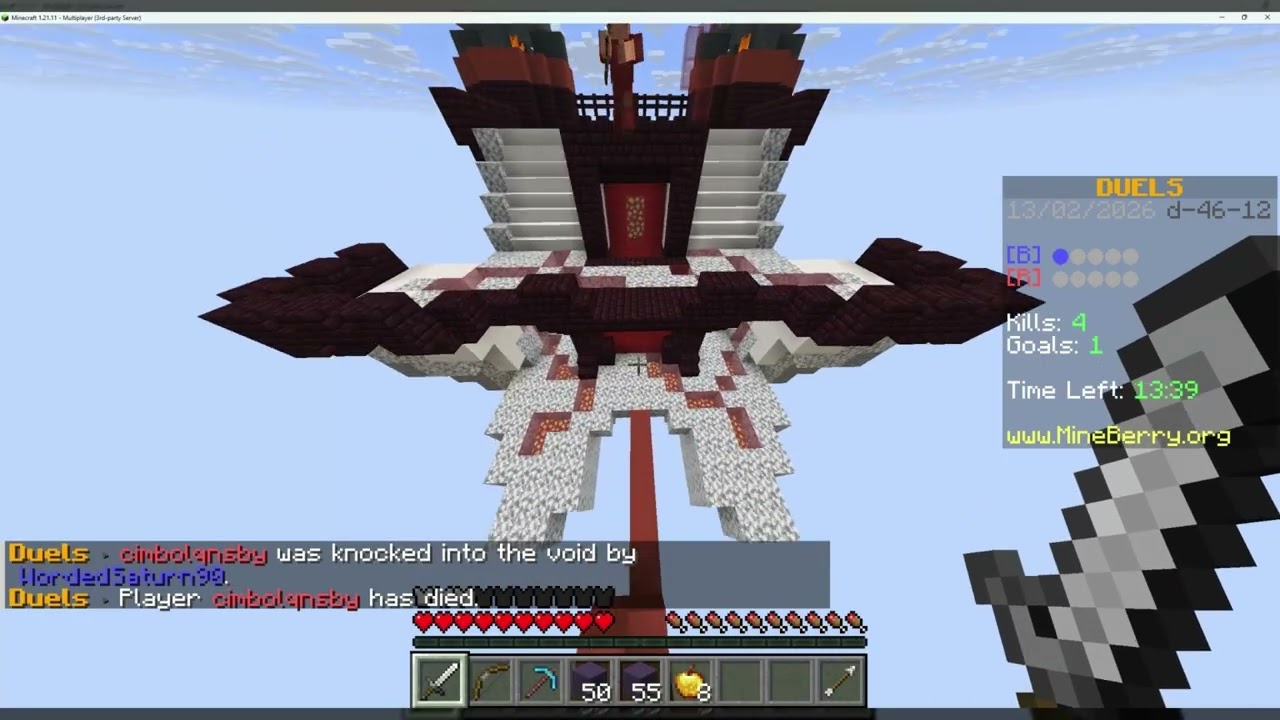 Minecraft pvp training