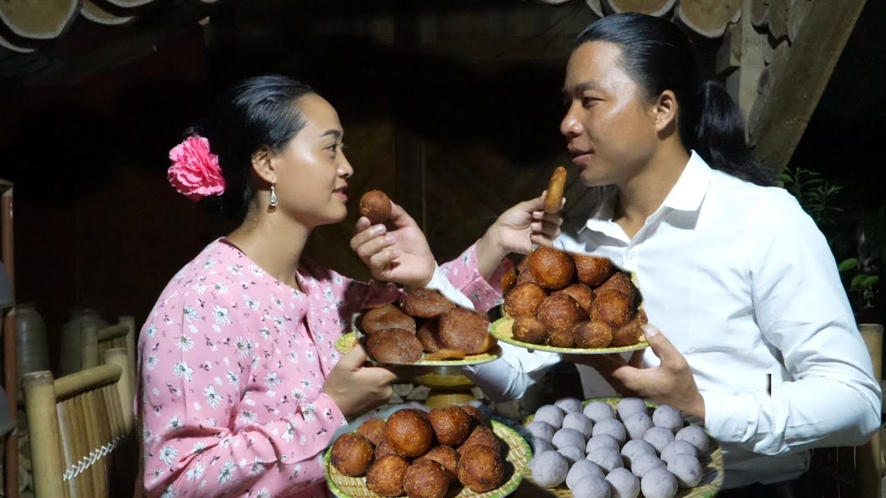 CEO buys more wild boars to help develop Vang Anh's farm - Making cakes from purple sweet potatoes