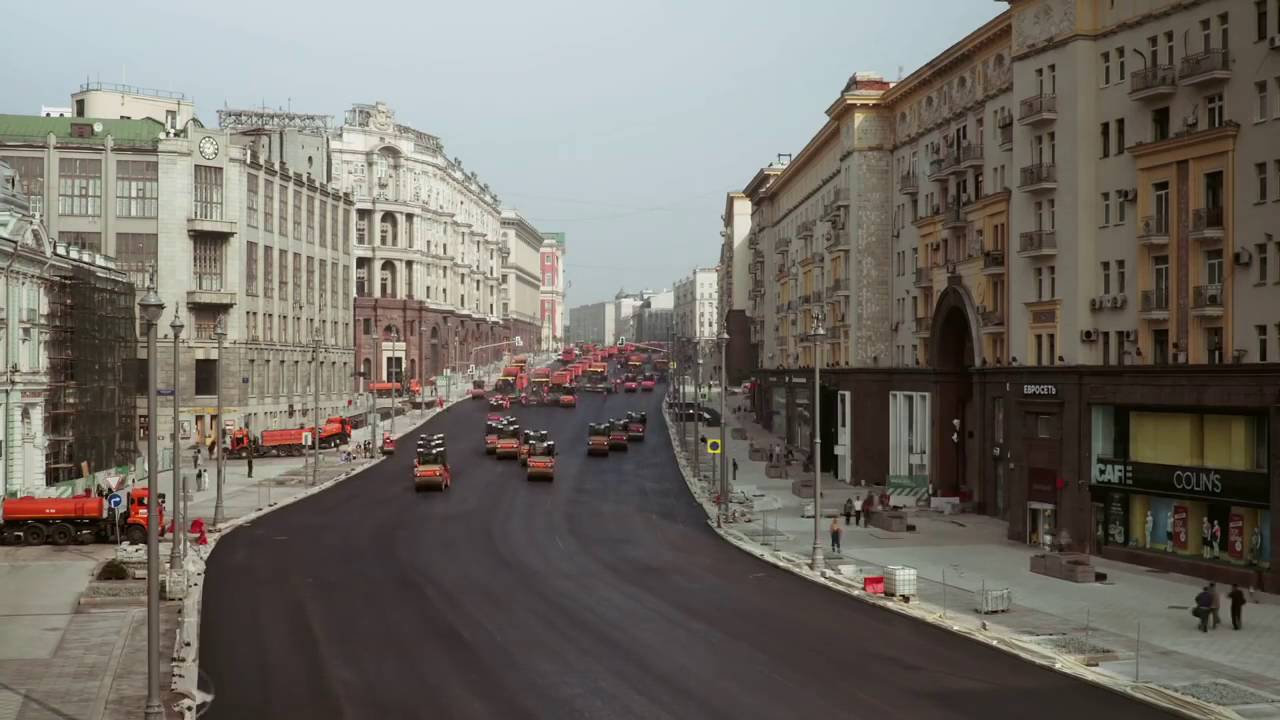Time Lapse Road Construction in Russia