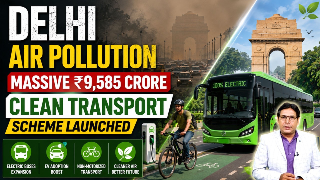 Delhi Air Pollution: Massive ₹9,585 Crore Clean Transport Scheme Launched