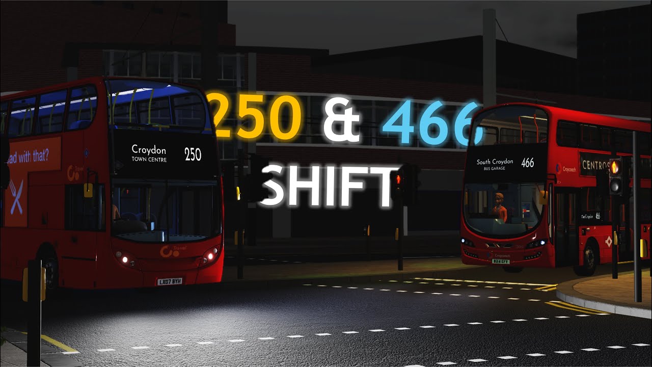 250 & 466 Shift Timelapse | Gemini 3 B5LH | Roblox Croydon Bus Simulator (Sim Servers)