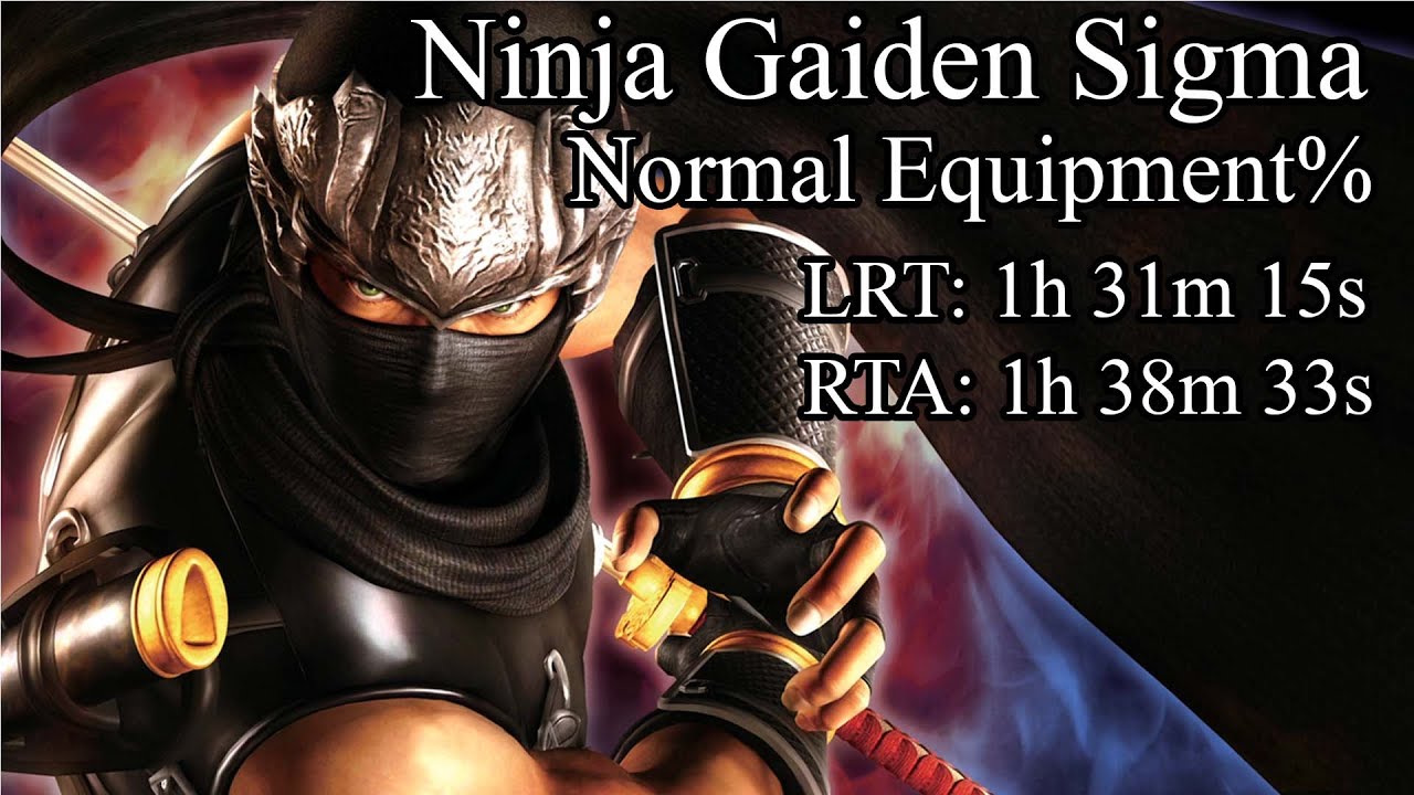 My Ninja Gaiden Sigma Normal Equipment% 1:31:15 LRT 1:38:33 RTA PB