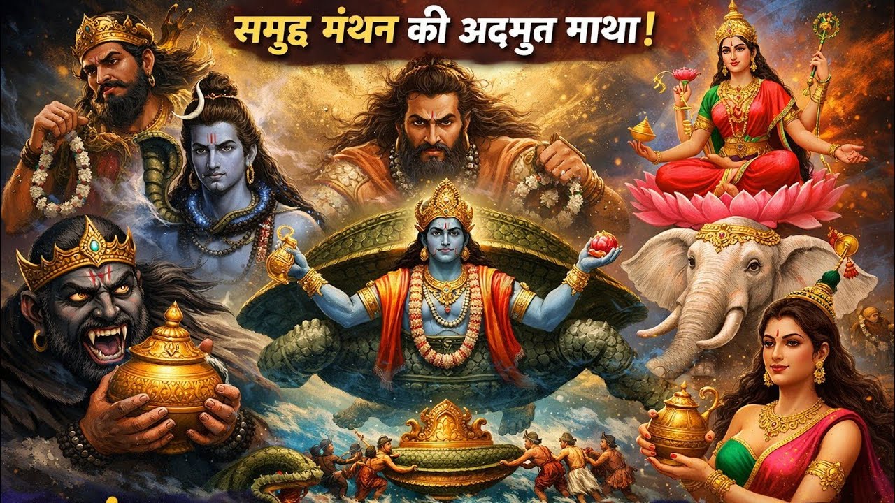 समुद्र मंथन की अद्भुत कथा | अहंकार विष लक्ष्मी और अमृत का रहस्य |Incredible Story of Samudra Manthan