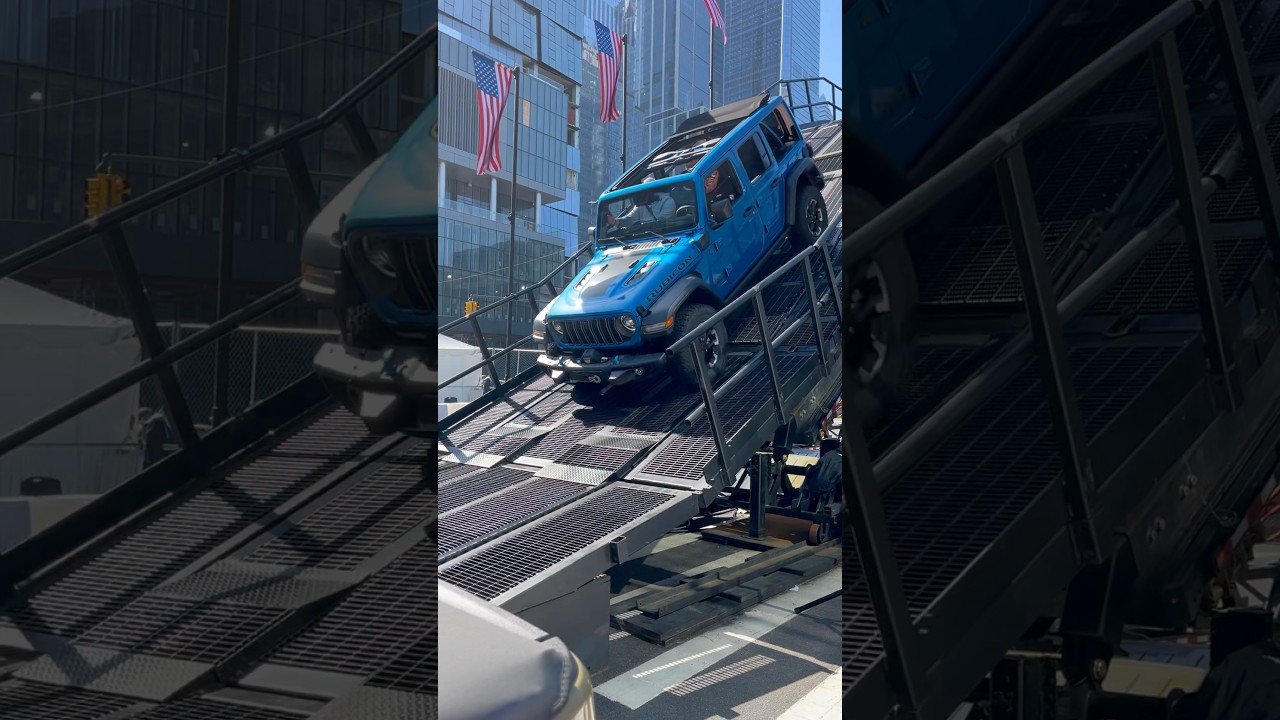 Jeep Wrangler ride at the New York International Auto Show #nyias