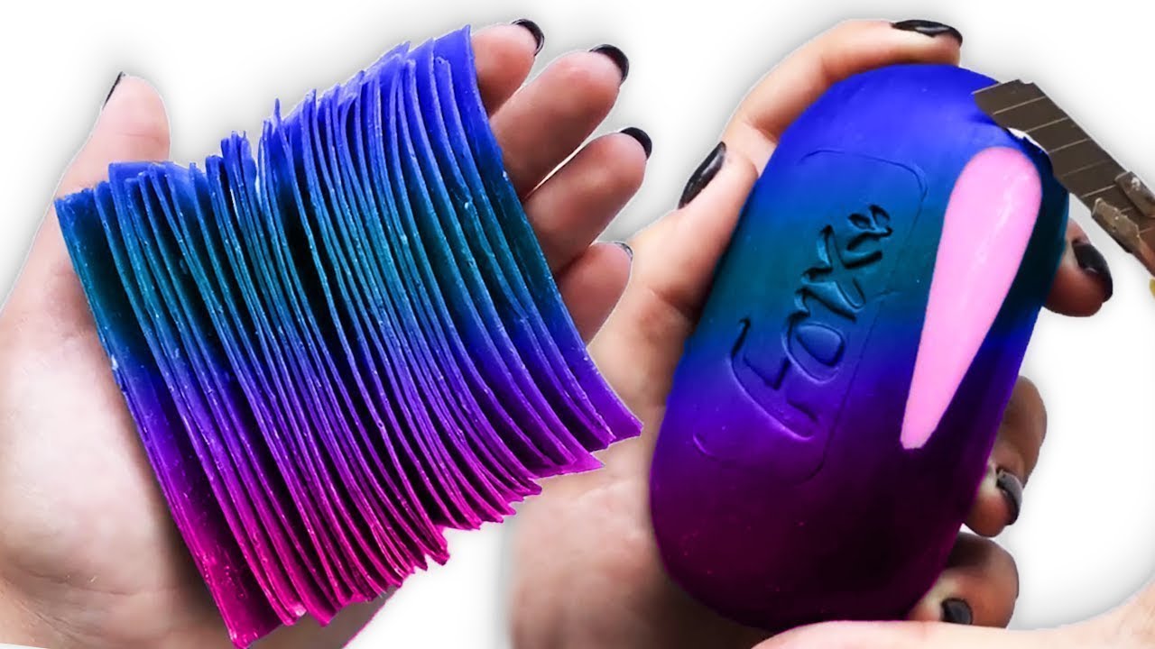 ASMR Sculpture Soap! Relaxing Sounds! جربت😍 تقطيع و تكسير الصابون | راحة😌 نفسية قوية  #18